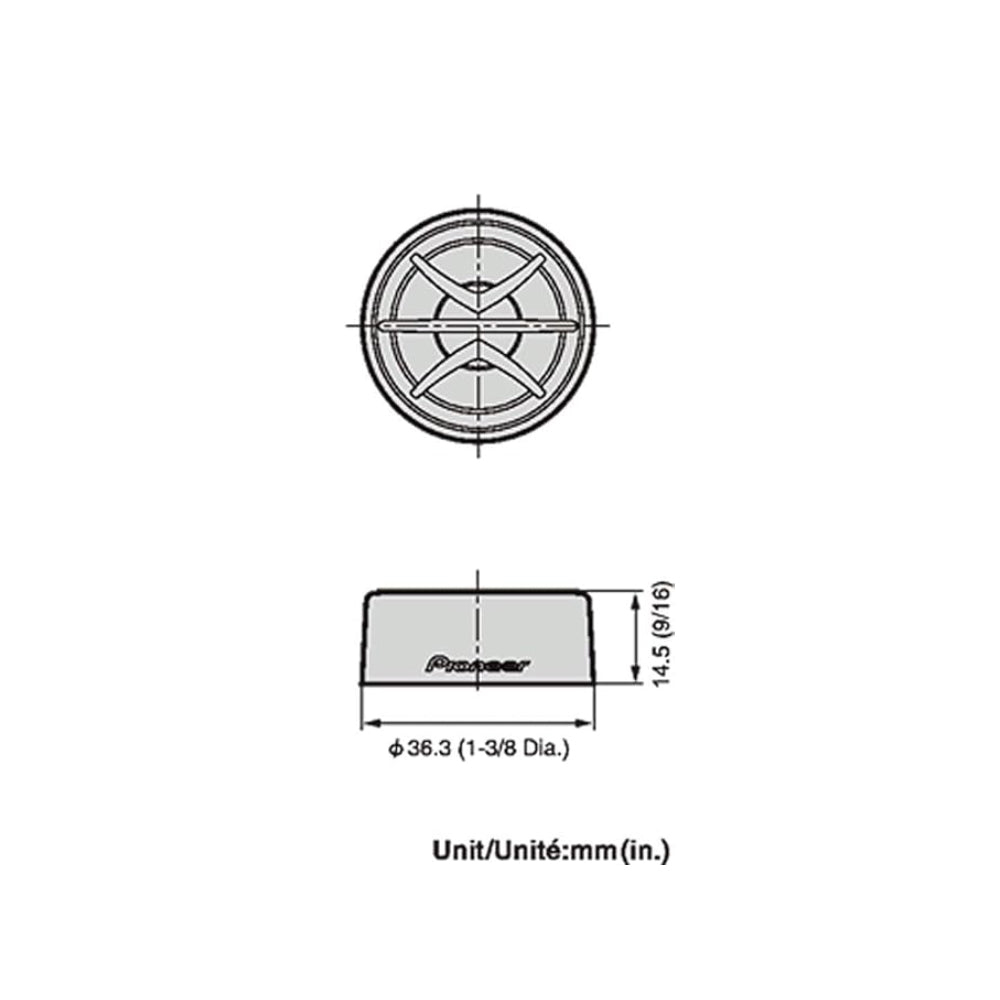 Coppia di Tweeter Pioneer 30mm per Auto