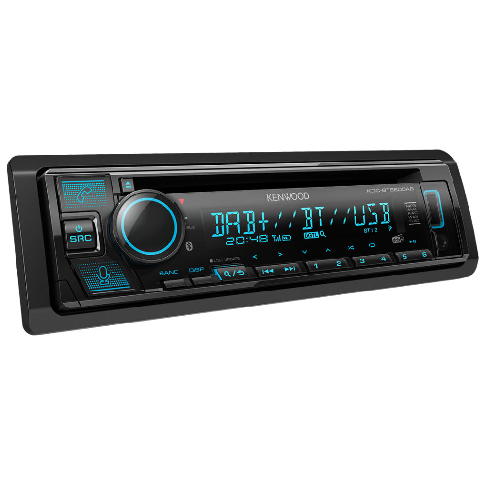 Autoradio KENWOOD KDC-BT560DAB 1DIN DAB+ Ingresso CD/USB Bluetooth con Antenna DAB Inclusa