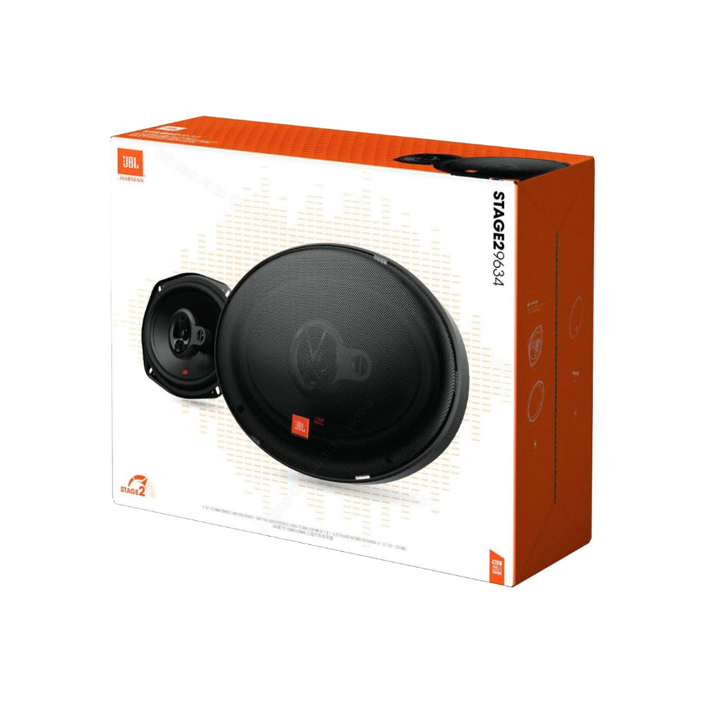 JBL STAGE2 9634 Casse Altoparlanti a 3 Vie Coassiale 6x9" Max Power 420W 4 Ohm