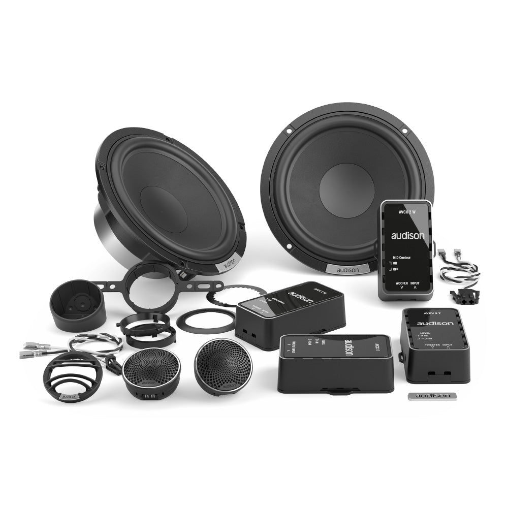 AUDISON AVK 6 S II Kit 2 Vie 6.5" 16.5cm Altoparlanti per Auto 250W Max 4 Ohm