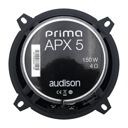 AUDISON APX 5 Kit Coassiale 2 vie 130mm Altoparlanti per Auto Max 150W 4Ohm