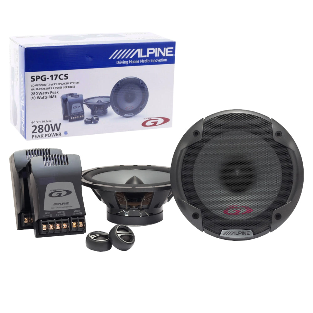 Alpine SPG-17CS Sistema di Altoparlanti a 2 Vie Separate 16.5cm Max 280W
