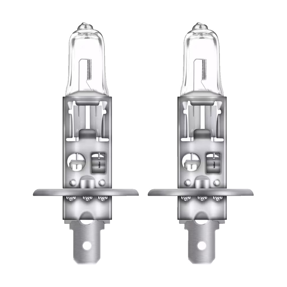 2 Lampade Alogene OSRAM per Auto Moto H1 Night Breaker Silver +100%