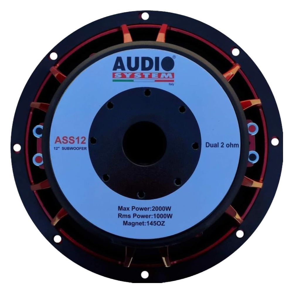 AUDIOSYSTEM ASS12 Subwoofer 12" 2000x2 WMax Doppia Bobina