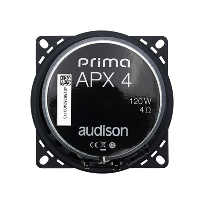 AUDISON APX 4 Kit Coppia Coassiale 100mm Altoparlanti per Auto Max 120W 4 Ohm