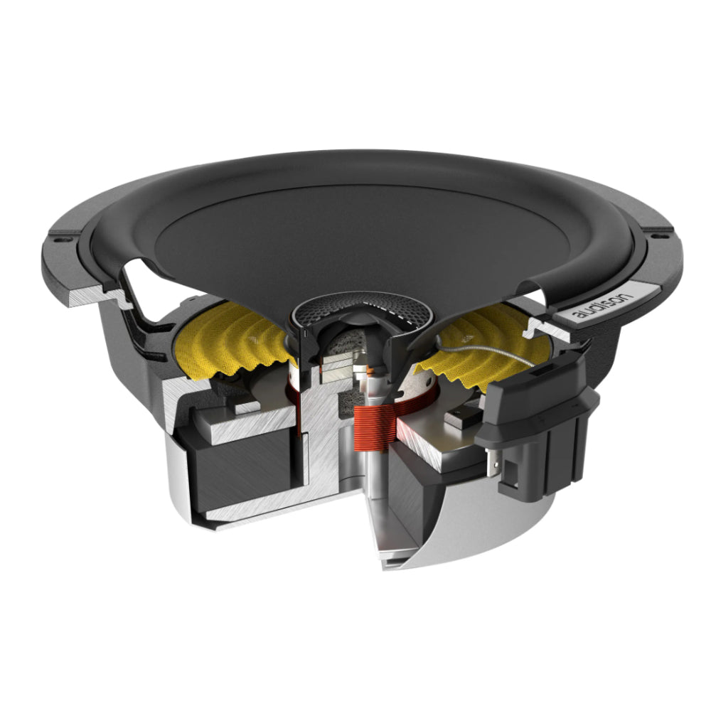 Audison AVX 6.5 II Set Coassiale a 2 Vie 165mm per Auto 240W Max 4 Ohm