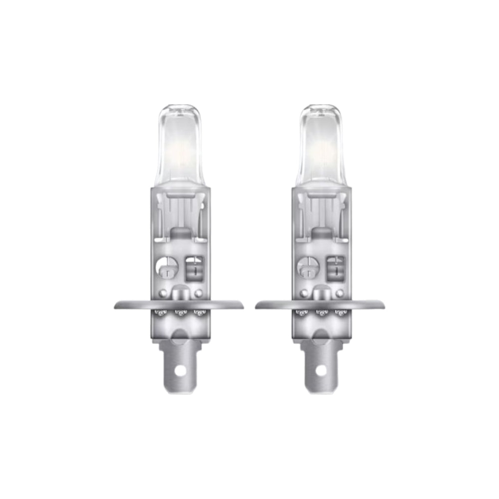 2 Lampade Alogene OSRAM per Auto Moto H1 Night Breaker Silver +100%