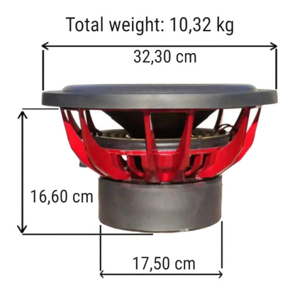 AUDIOSYSTEM ASS12 Subwoofer 12" 2000x2 WMax Doppia Bobina