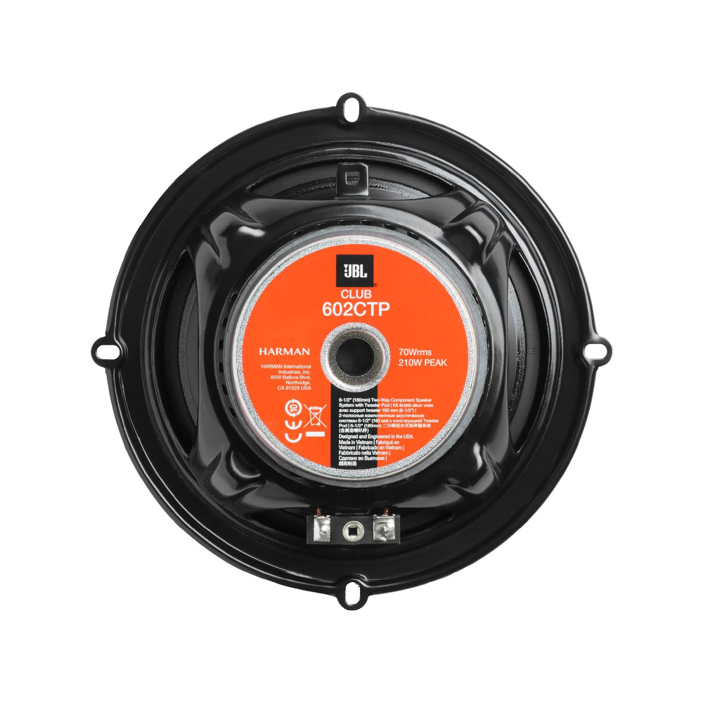 JBL CLUB 602CPT Sistema di Altoparlanti a 2 Vie Separate 16.5cm Max 210W