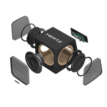 Hertz DBA 201 Subwoofer Amplificato 440W Max per Auto