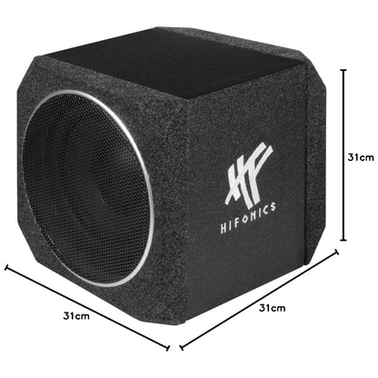 HIFONICS ZEUS ZX82A Subwoofer attivo per Auto 20cm 8" 400W Max