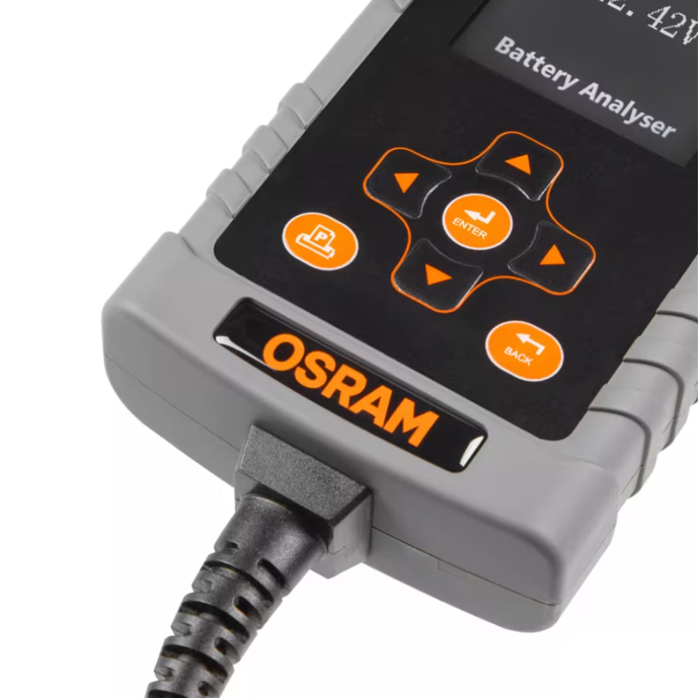 OSRAM OBAG900 BATTERY TEST PRO BATTERY ANALYSER STRUMENTO OFFICINA CON SCONTRINO