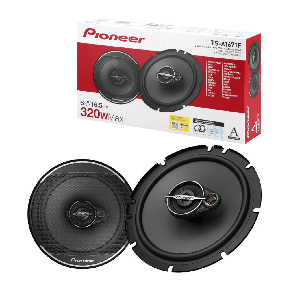 Pioneer TS-A1671F Set a 3 Vie Coassiale 16.5 cm Max Power 320W 4 Ohm