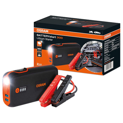 Osram Batterystart 300 Avviatore Emergenza per Batteria Booster Powerbank