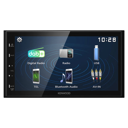 Autoradio KENWOOD DMX129DAB 2 DIN DAB+ USB BT Schermo touch 6.8"