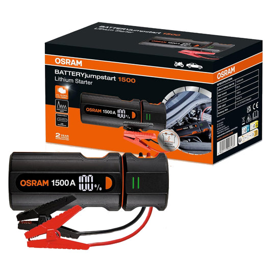 Osram Batteryjumpstart 1500 Avviatore Emergenza per Batteria Booster Powerbank