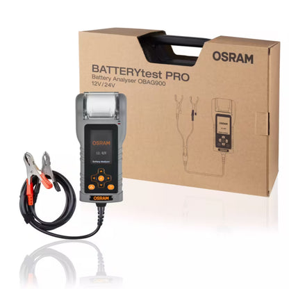OSRAM OBAG900 BATTERY TEST PRO BATTERY ANALYSER STRUMENTO OFFICINA CON SCONTRINO