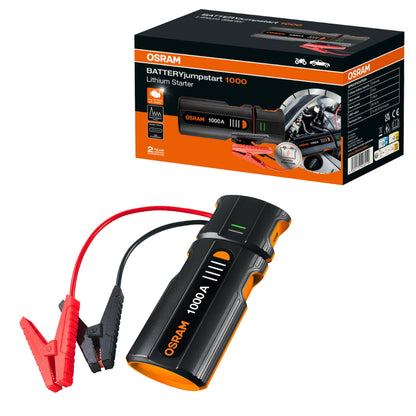 Osram Batteryjumpstart 1000 Avviatore Emergenza per Batteria Booster Powerbank