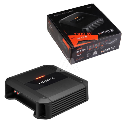 Hertz DP 1.500 Amplificatore Monocanale Per Auto Classe D 590W Max 2 Ohm