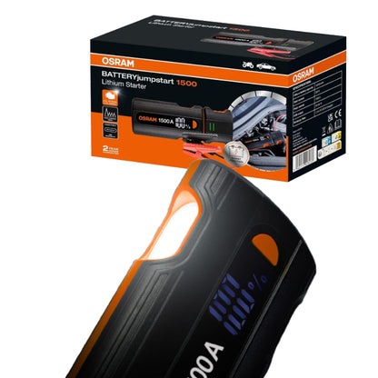 Osram Batteryjumpstart 1500 Avviatore Emergenza per Batteria Booster Powerbank
