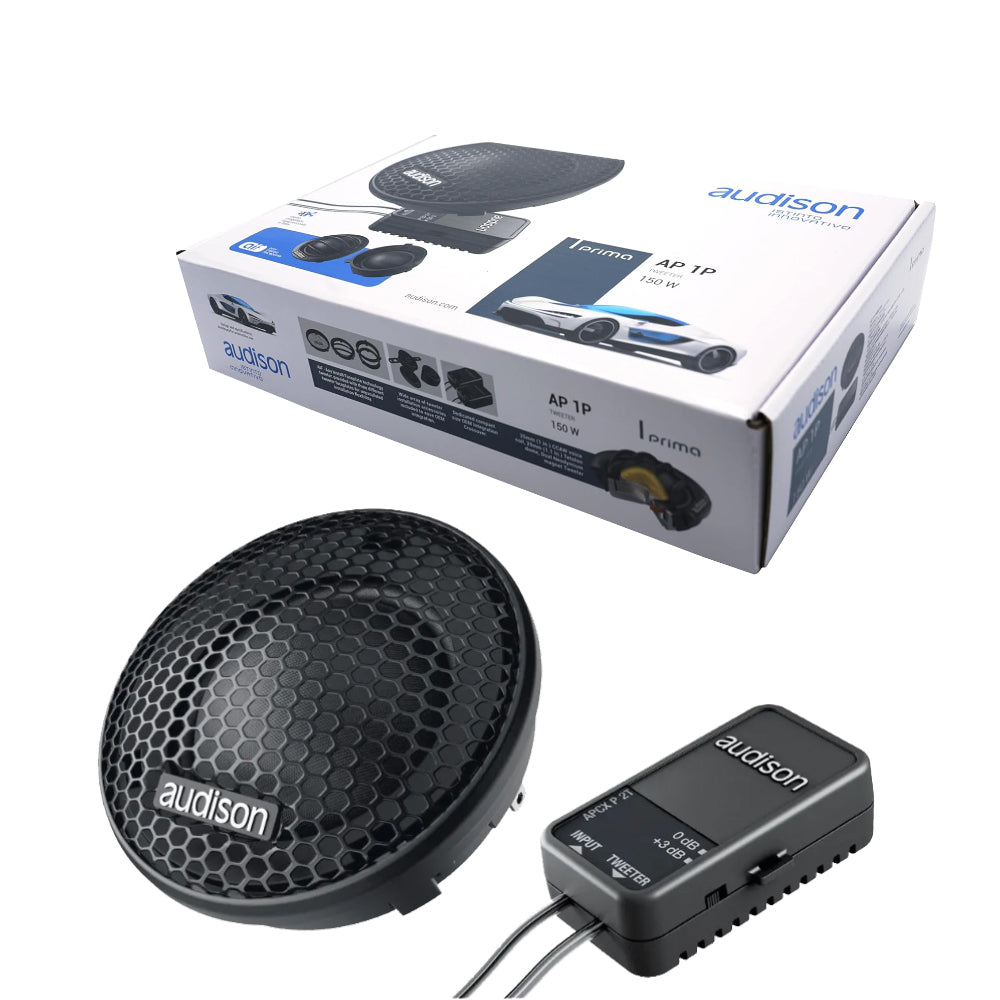 AUDISON AP 1P Tweeter 150W con Crossover per Auto 150W 8 Ohm