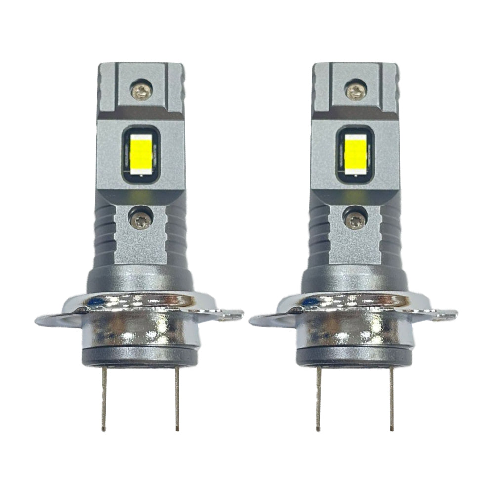 COPPIA 2 LAMPADE LED H7/H18 PER AUTO E MOTO PLUG & PLAY 9-18V LUCE BIANCA 6500K