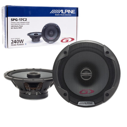 Casse Altoparlanti Alpine SPG-17C2 per Auto 16,5cm 240W Kit 2 Vie Coassiali