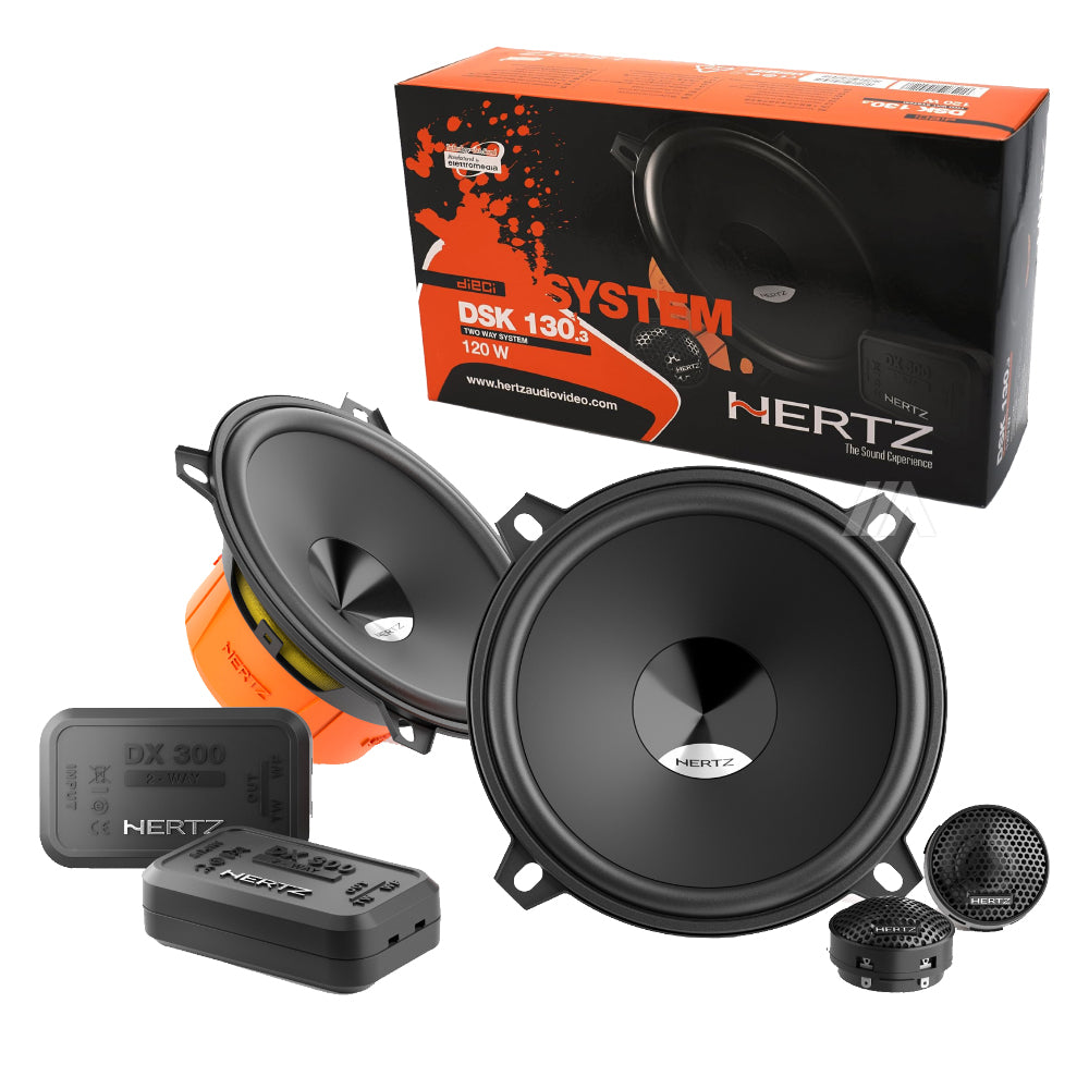 Kit 6 Casse Altoparlanti Hertz DSK 130.3 - DCX 130.3 Anteriori e Posteriori per Renault Megane III dal 2009