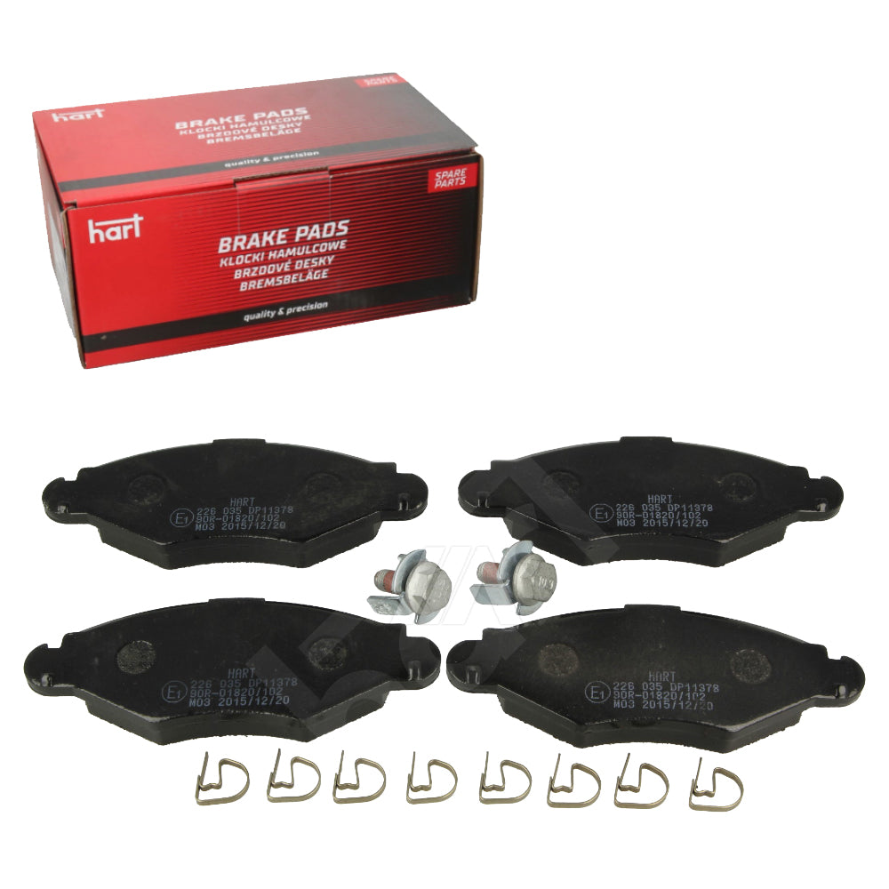 Kit 4 Pastiglie Freno HART Anteriori per CITROËN XSARA (N1) 1.4/1.5