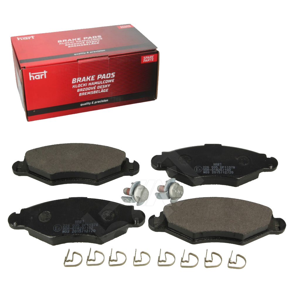 Kit 4 Pastiglie Freno HART Anteriori per CITROËN XSARA (N1) 1.4/1.5