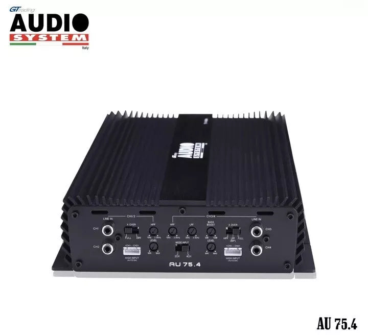 AUDIO SYSTEM AU75.4 Amplificatore per Auto 4 Canali Classe A/B